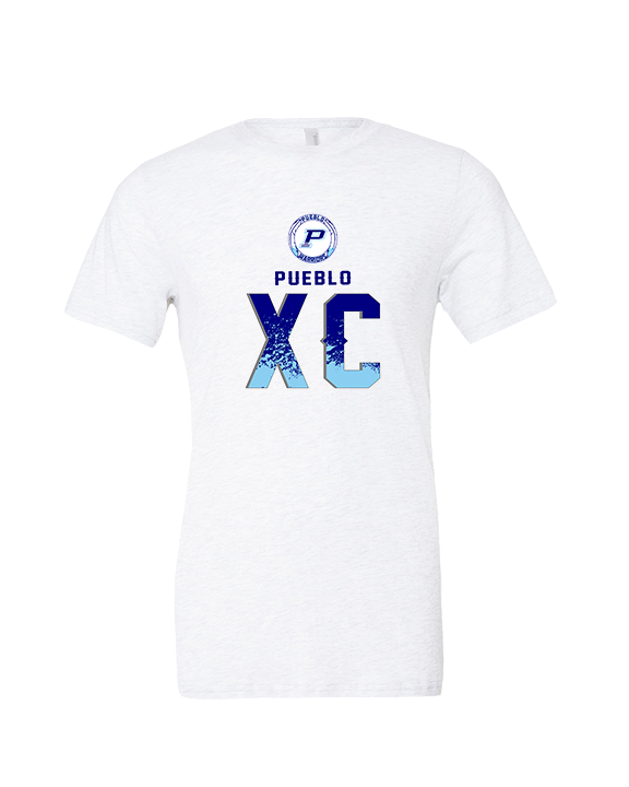 Pueblo HS Cross Country XC Splatter - Tri-Blend Shirt