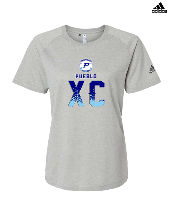 Pueblo HS Cross Country XC Splatter - Womens Adidas Performance Shirt