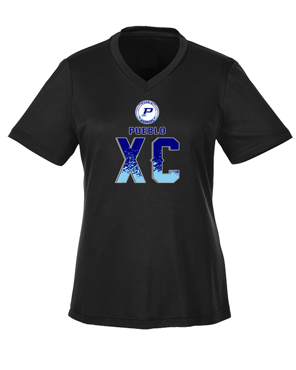 Pueblo HS Cross Country XC Splatter - Womens Performance Shirt