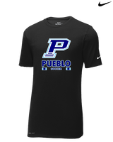 Pueblo HS Girls Soccer Stacked - Mens Nike Cotton Poly Tee