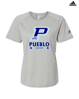 Pueblo HS Girls Soccer Stacked - Womens Adidas Performance Shirt