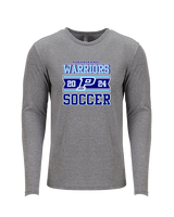 Pueblo HS Girls Soccer Stamp - Tri-Blend Long Sleeve