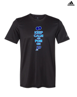 Pueblo HS Pom Keep Calm - Mens Adidas Performance Shirt