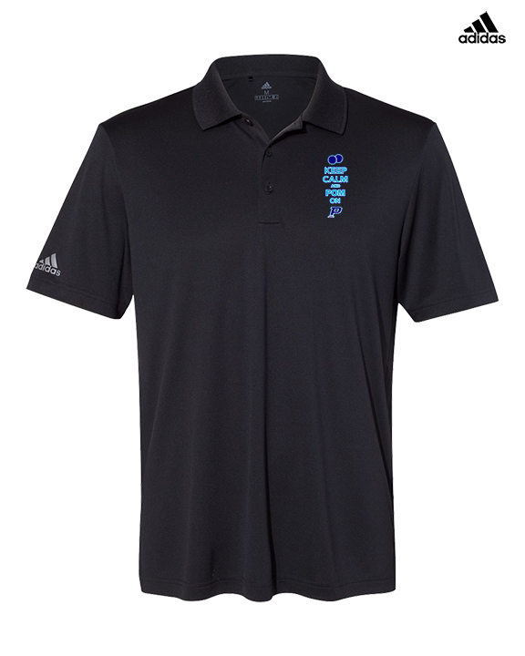 Pueblo HS Pom Keep Calm - Mens Adidas Polo