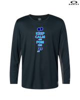 Pueblo HS Pom Keep Calm - Mens Oakley Longsleeve