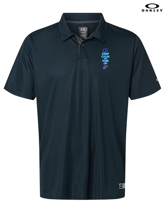 Pueblo HS Pom Keep Calm - Mens Oakley Polo