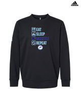 Pueblo HS Wrestling Eat Sleep Wrestle - Mens Adidas Crewneck