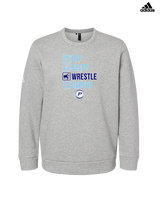 Pueblo HS Wrestling Eat Sleep Wrestle - Mens Adidas Crewneck
