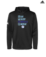 Pueblo HS Wrestling Eat Sleep Wrestle - Mens Adidas Hoodie