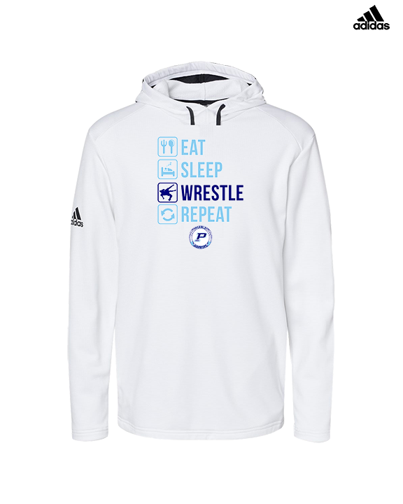 Pueblo HS Wrestling Eat Sleep Wrestle - Mens Adidas Hoodie