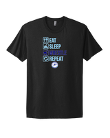 Pueblo HS Wrestling Eat Sleep Wrestle - Mens Select Cotton T-Shirt