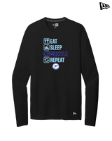 Pueblo HS Wrestling Eat Sleep Wrestle - New Era Performance Long Sleeve