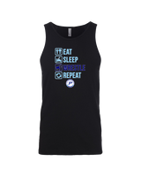 Pueblo HS Wrestling Eat Sleep Wrestle - Tank Top