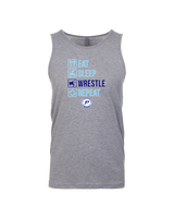 Pueblo HS Wrestling Eat Sleep Wrestle - Tank Top