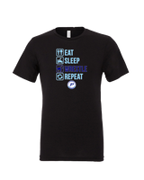 Pueblo HS Wrestling Eat Sleep Wrestle - Tri-Blend Shirt