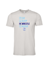 Pueblo HS Wrestling Eat Sleep Wrestle - Tri-Blend Shirt
