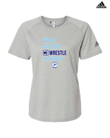 Pueblo HS Wrestling Eat Sleep Wrestle - Womens Adidas Performance Shirt