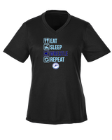 Pueblo HS Wrestling Eat Sleep Wrestle - Womens Performance Shirt