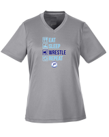 Pueblo HS Wrestling Eat Sleep Wrestle - Womens Performance Shirt