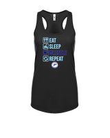 Pueblo HS Wrestling Eat Sleep Wrestle - Womens Tank Top