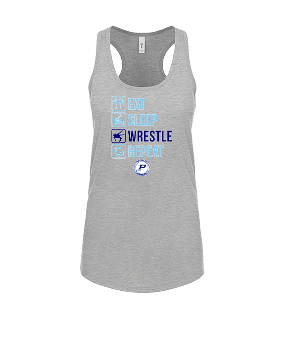 Pueblo HS Wrestling Eat Sleep Wrestle - Womens Tank Top