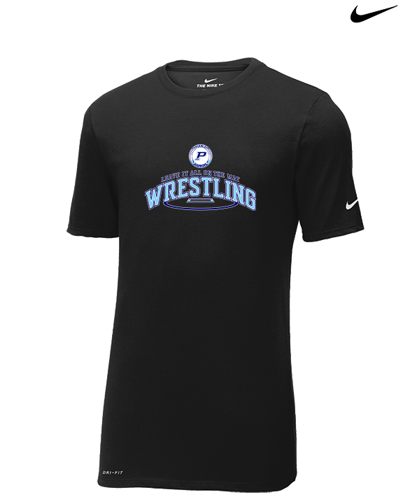 Pueblo HS Wrestling Leave It - Mens Nike Cotton Poly Tee
