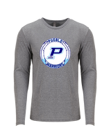 Pueblo HS Wrestling Logo - Tri-Blend Long Sleeve