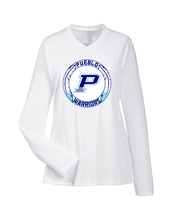 Pueblo HS Wrestling Logo - Womens Performance Longsleeve