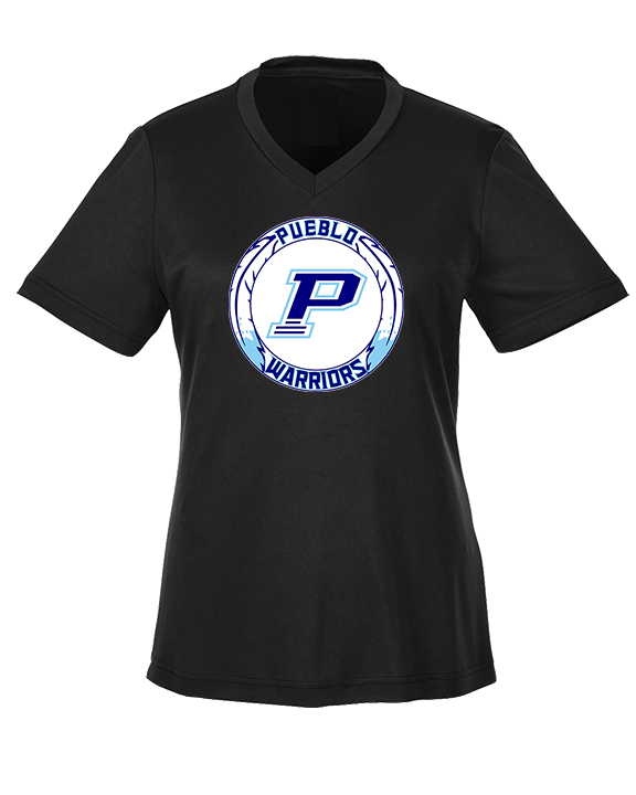 Pueblo HS Wrestling Logo - Womens Performance Shirt