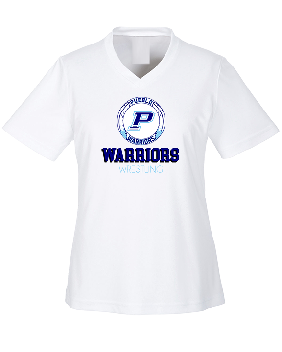 Pueblo HS Wrestling Shadow - Womens Performance Shirt