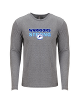 Pueblo HS Wrestling Strong - Tri-Blend Long Sleeve