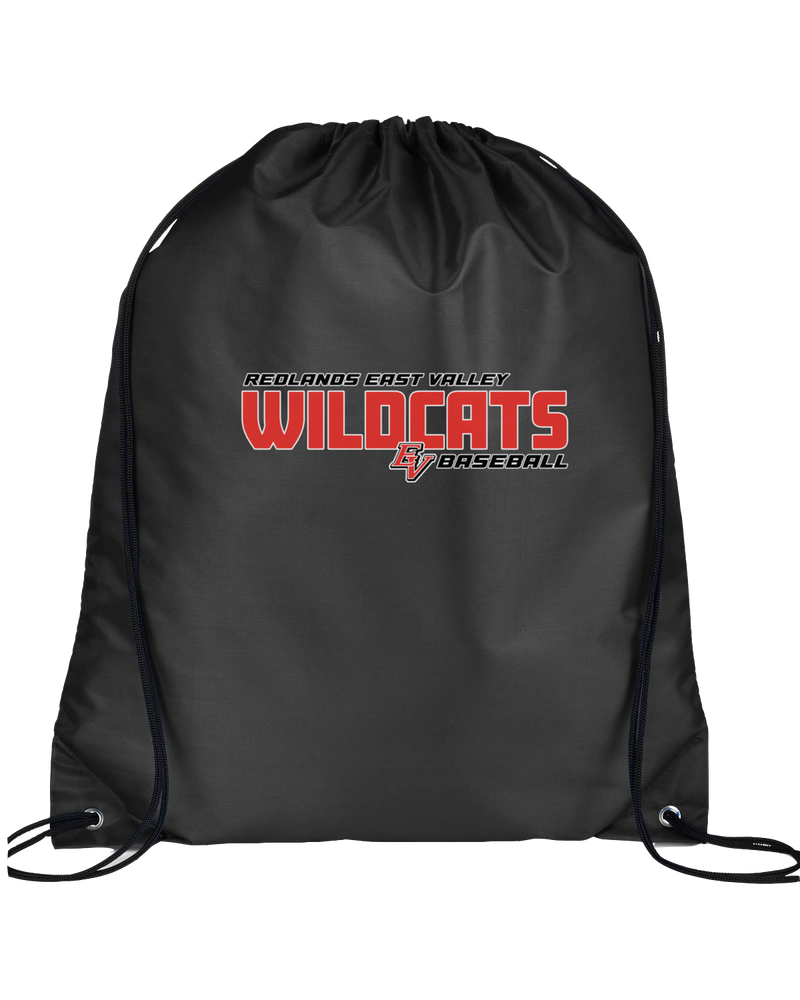 Redlands East Valley HS Baseball Bold - Drawstring Bag