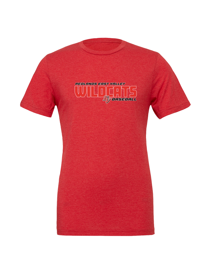 Redlands East Valley HS Baseball Bold - Mens Tri Blend Shirt
