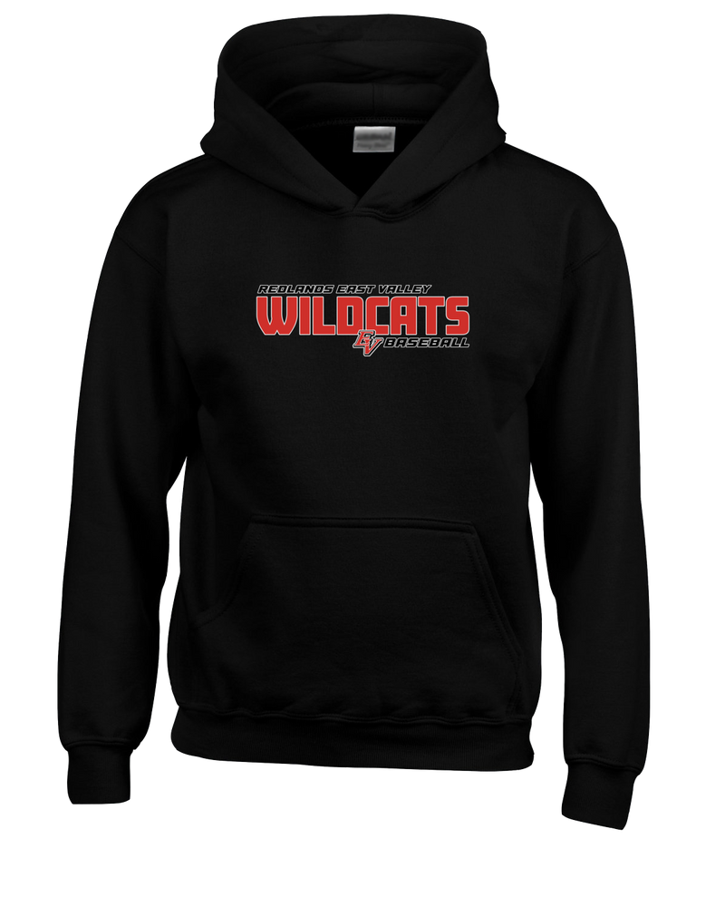 Redlands East Valley HS Baseball Bold - Cotton Hoodie
