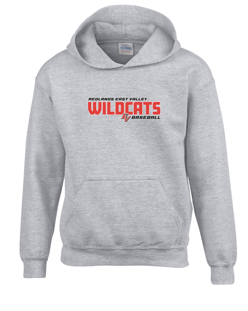 Redlands East Valley HS Baseball Bold - Cotton Hoodie