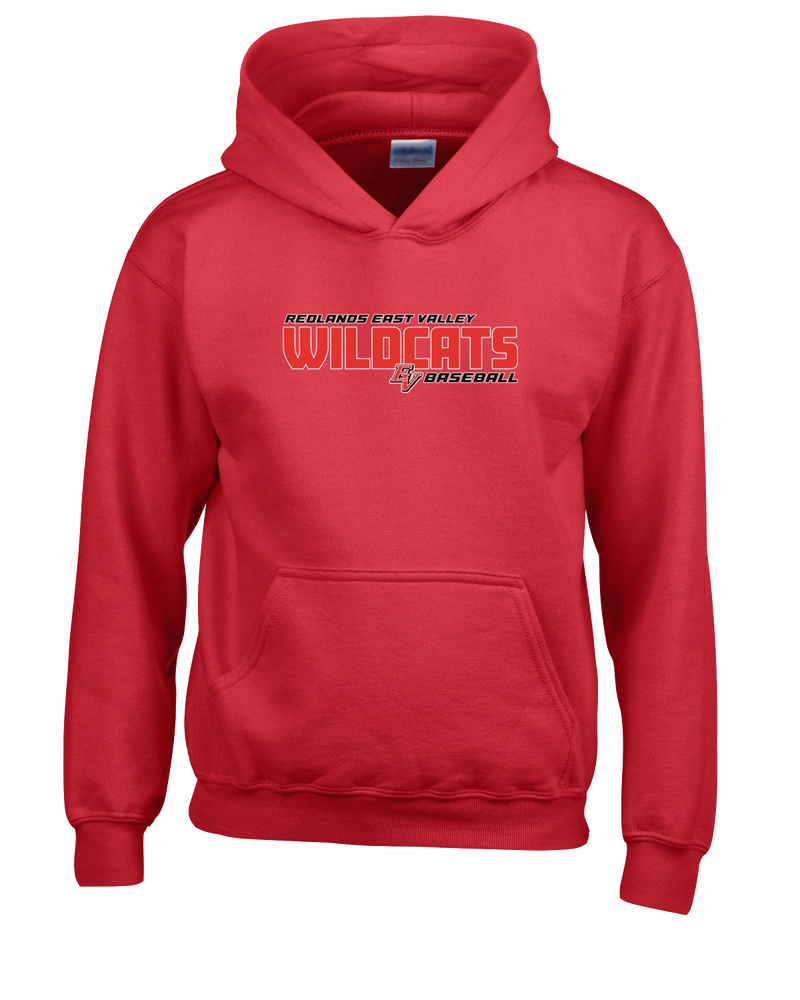Redlands East Valley HS Baseball Bold - Cotton Hoodie