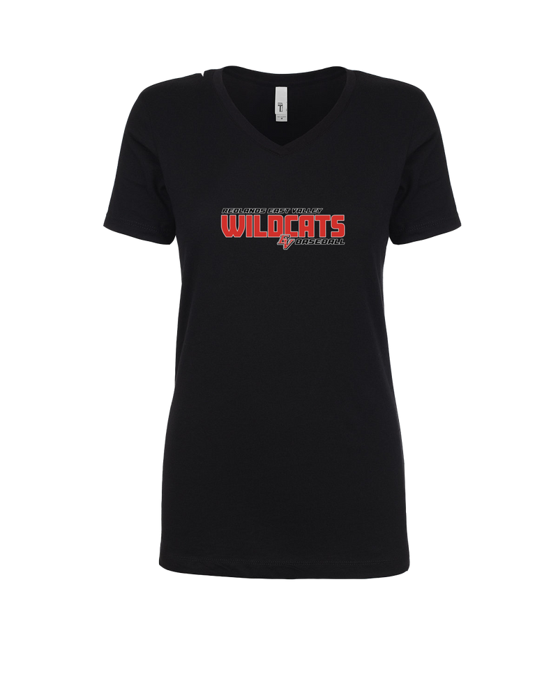 Redlands East Valley HS Baseball Bold - Womens V-Neck