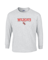 Redlands East Valley HS Baseball Border - Mens Cotton Long Sleeve