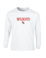 Redlands East Valley HS Baseball Border - Mens Cotton Long Sleeve