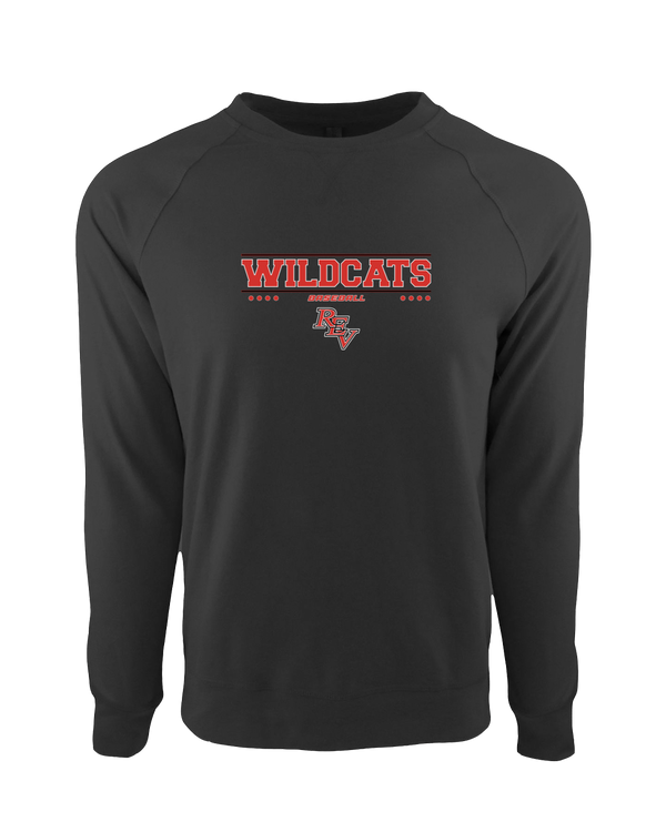 Redlands East Valley HS Baseball Border - Crewneck Sweatshirt