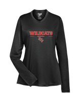 Redlands East Valley HS Baseball Border - Womens Performance Long Sleeve