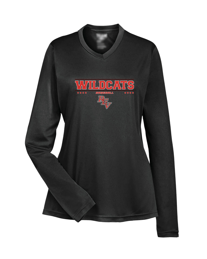 Redlands East Valley HS Baseball Border - Womens Performance Long Sleeve