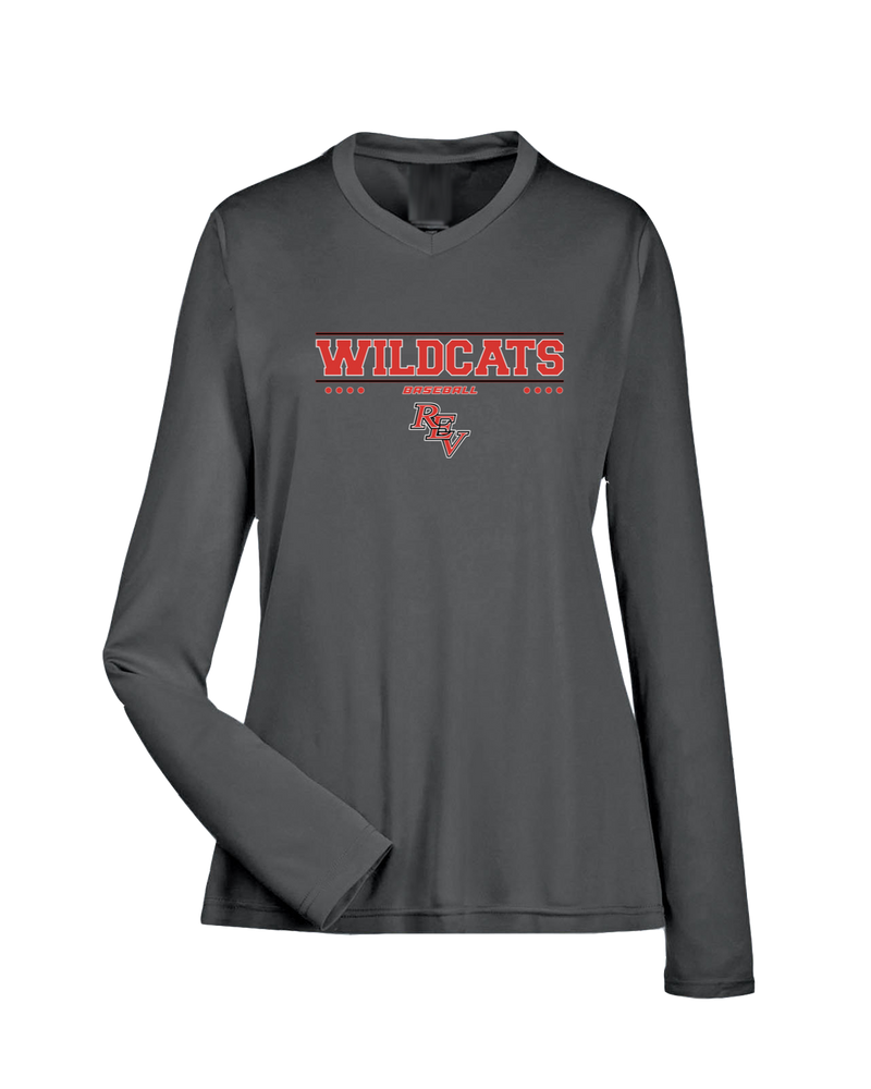 Redlands East Valley HS Baseball Border - Womens Performance Long Sleeve