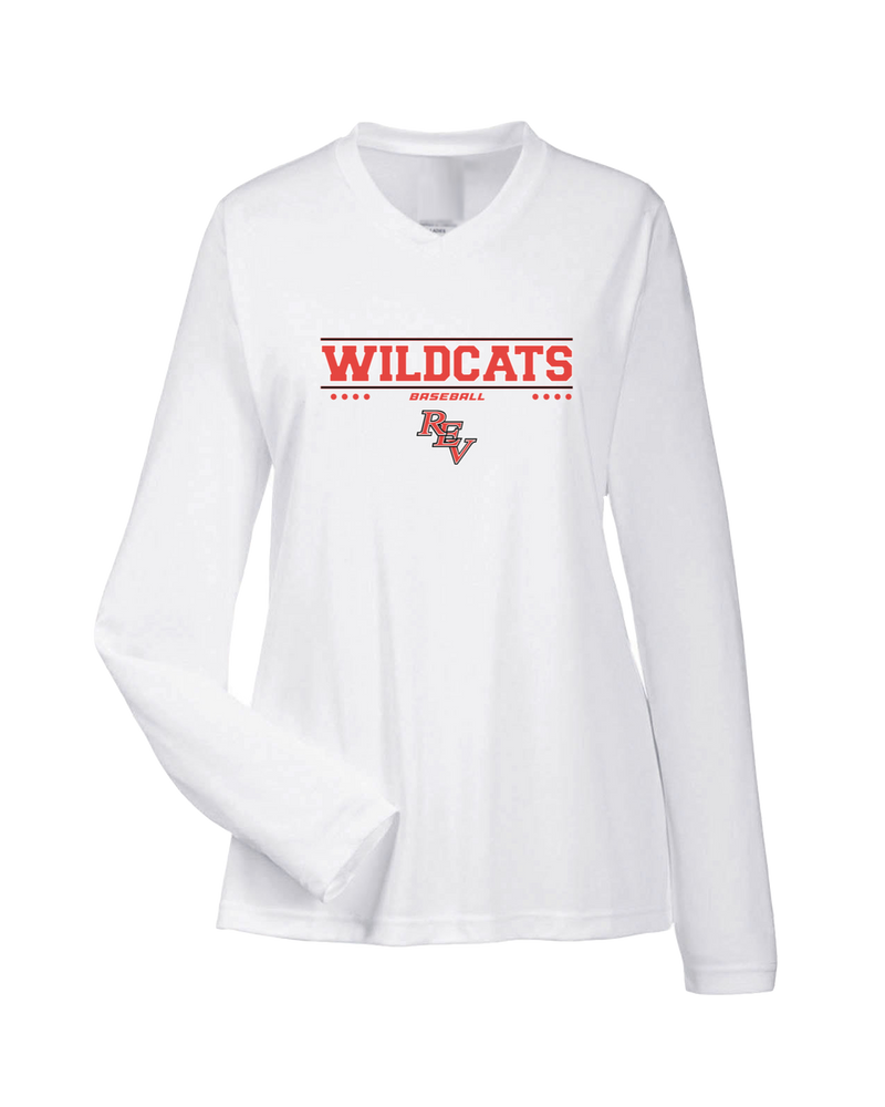 Redlands East Valley HS Baseball Border - Womens Performance Long Sleeve