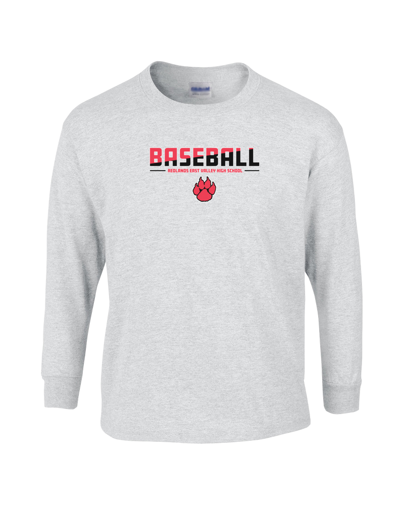 Redlands East Valley HS Baseball Cut - Mens Cotton Long Sleeve