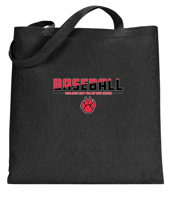 Redlands East Valley HS Baseball Cut - Tote Bag