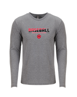 Redlands East Valley HS Baseball Cut - Tri Blend Long Sleeve