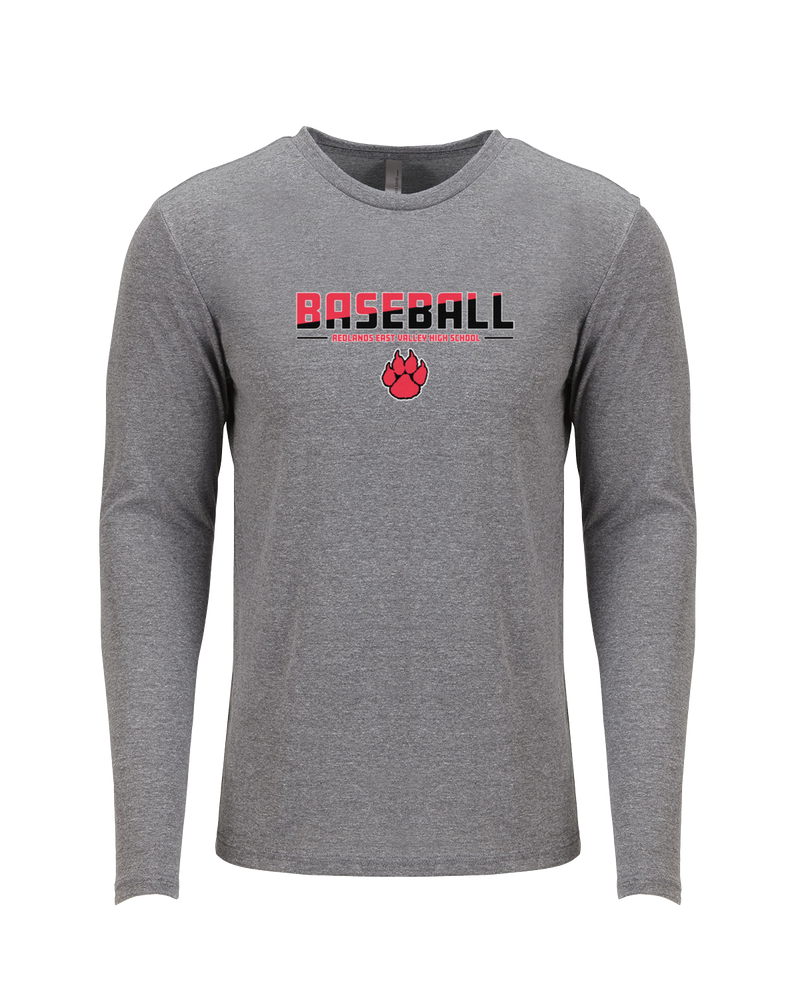 Redlands East Valley HS Baseball Cut - Tri Blend Long Sleeve