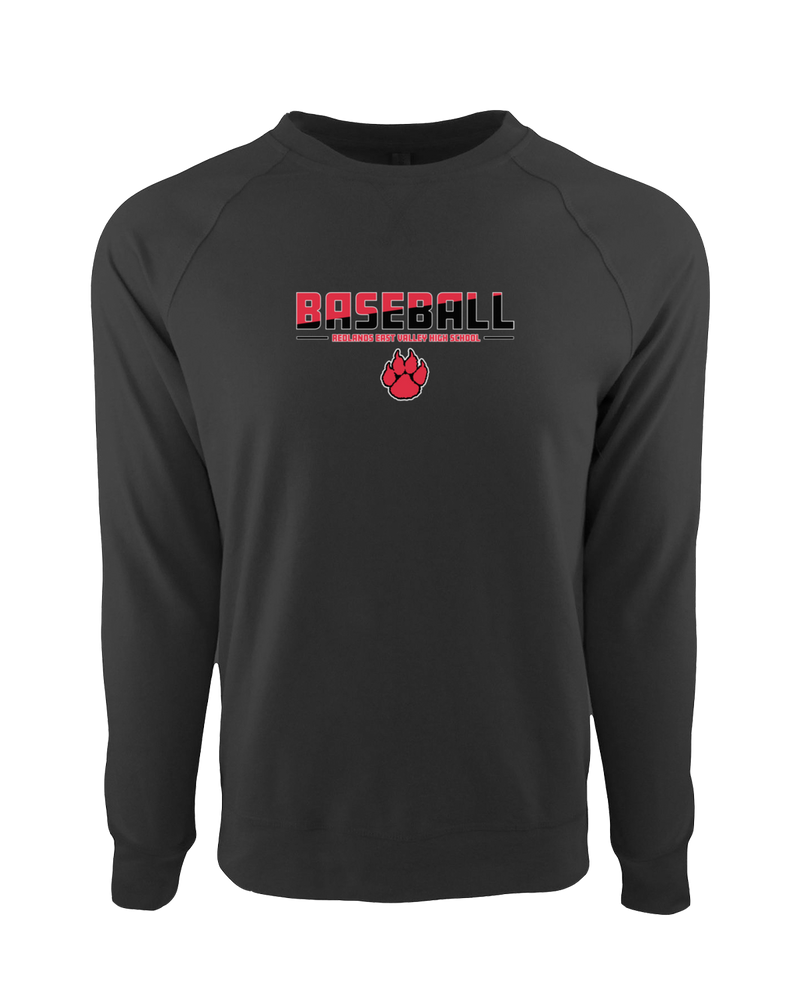 Redlands East Valley HS Baseball Cut - Crewneck Sweatshirt