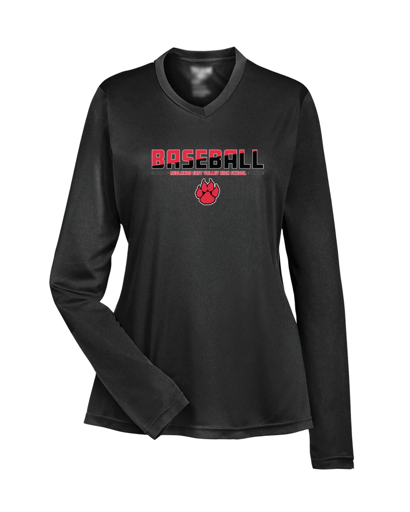 Redlands East Valley HS Baseball Cut - Womens Performance Long Sleeve
